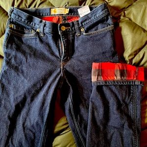 Carhartt flannel lined jeans